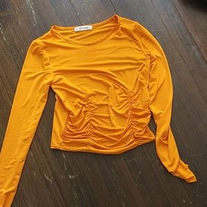 Charlotte russe orange crop top